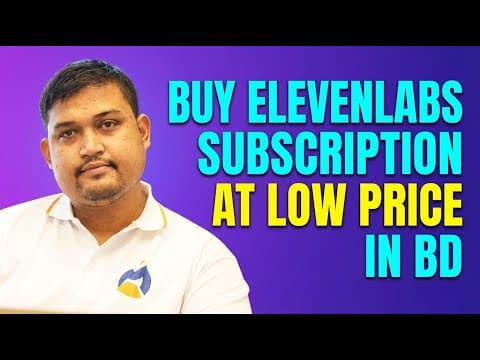 Buy ElevenLabs Subscription at Low Price in BD (Must Watch This Video Before Purchase)