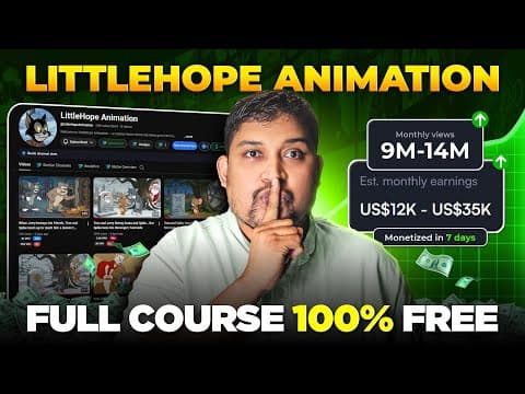 How I Used AI to Build a VIRAL LittleHope Animation Faceless Channel (Full Course)
