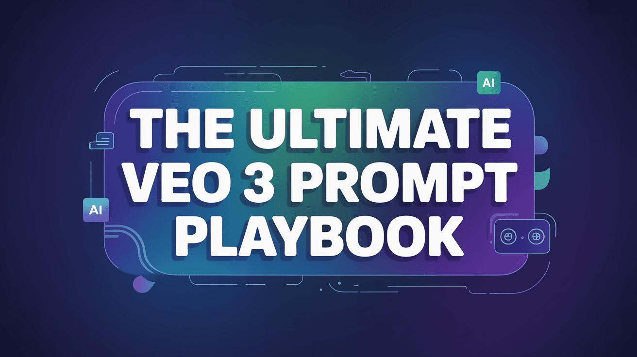 The Ultimate VEO 3 Prompt Playbook: High-Impact Prompt Formulas for Viral Videos!