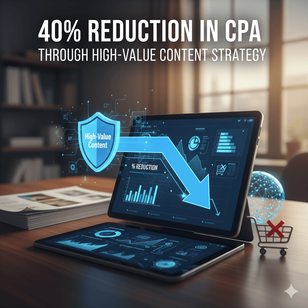 40% Reduction in CPA Through High-Value Content Strategy