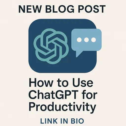 Catchy graphic announcing the launch of a new blog post.