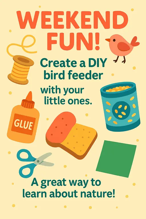 Colorful and fun posters advertising weekend activities for kids