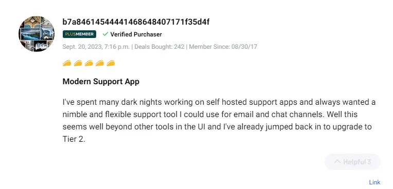 Customer feedback rating the multi-channel inbox functionality highly