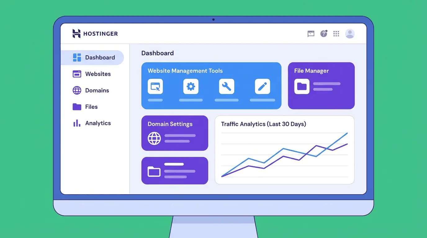 Hostinger review rating summary and performance score dashboard.