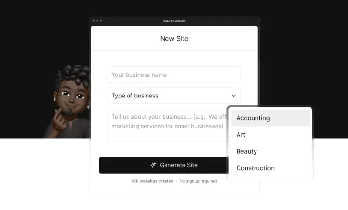 Key features and benefits of using Vzy website builder