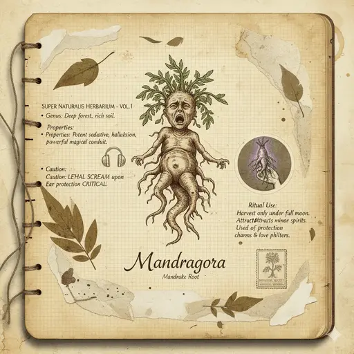 Old botanical journal page showing sketches of deadly plants