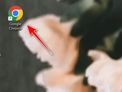 Open the Google Chrome web browser on your desktop computer.