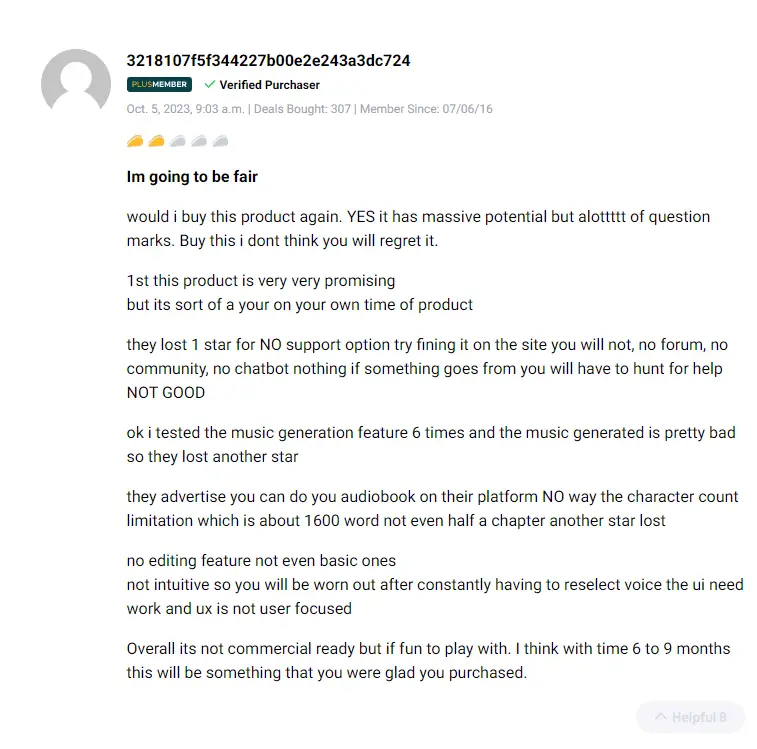 Reviewers discussing the efficiency of Speechki for creating audio content