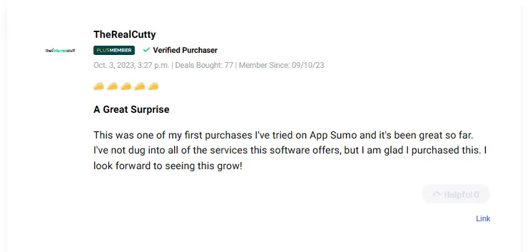 Satisfied customer testimonial explaining their success with Squirrly SEO