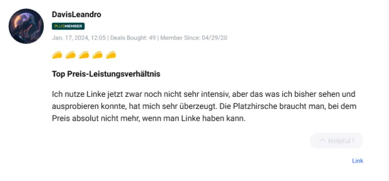Satisfied user feedback about link tracking features and performance