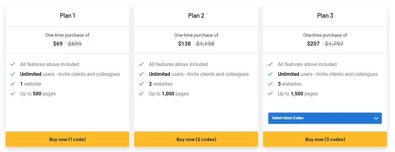 SiteGuru lifetime deal promotional offer page on AppSumo marketplace.