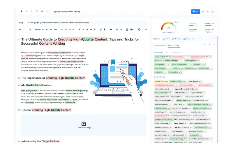Step-by-step guide on how to get started with NeuronWriter