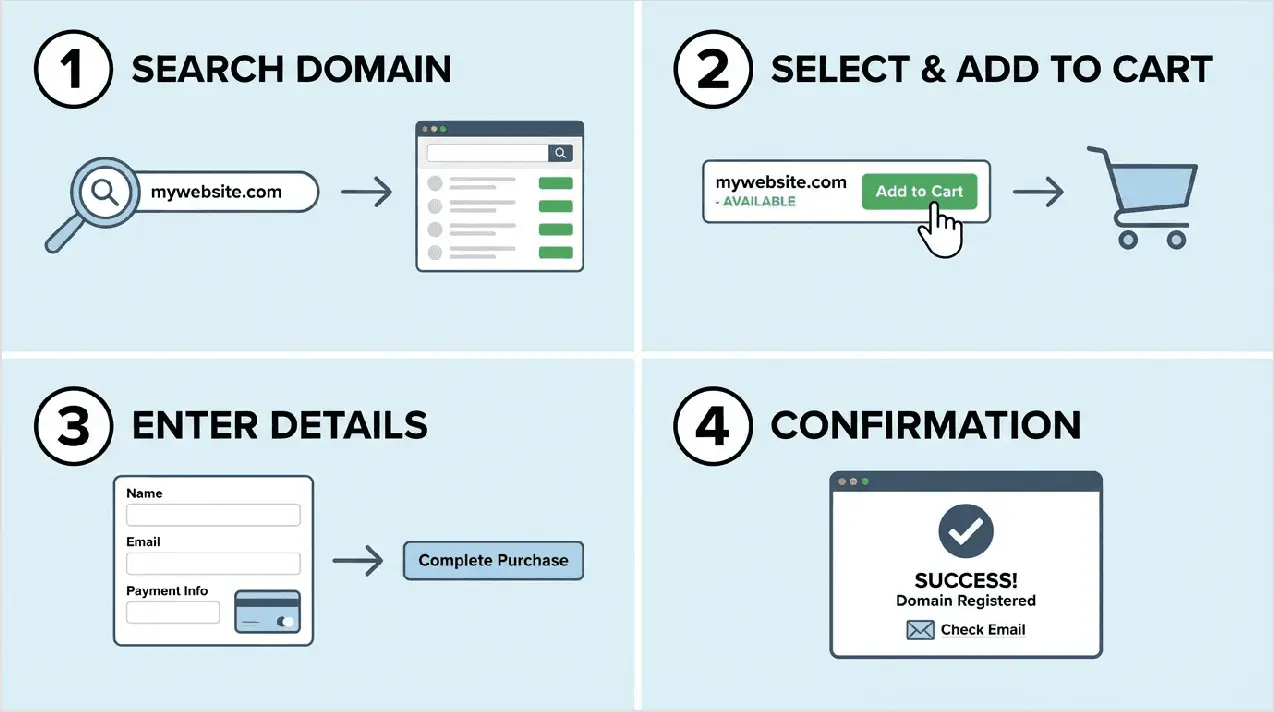 Step by step guide showing how to sign up for Namecheap.