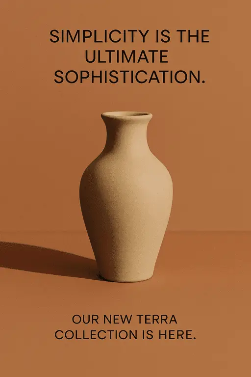 Stylish product launch poster showcasing modern design and sleek aesthetics