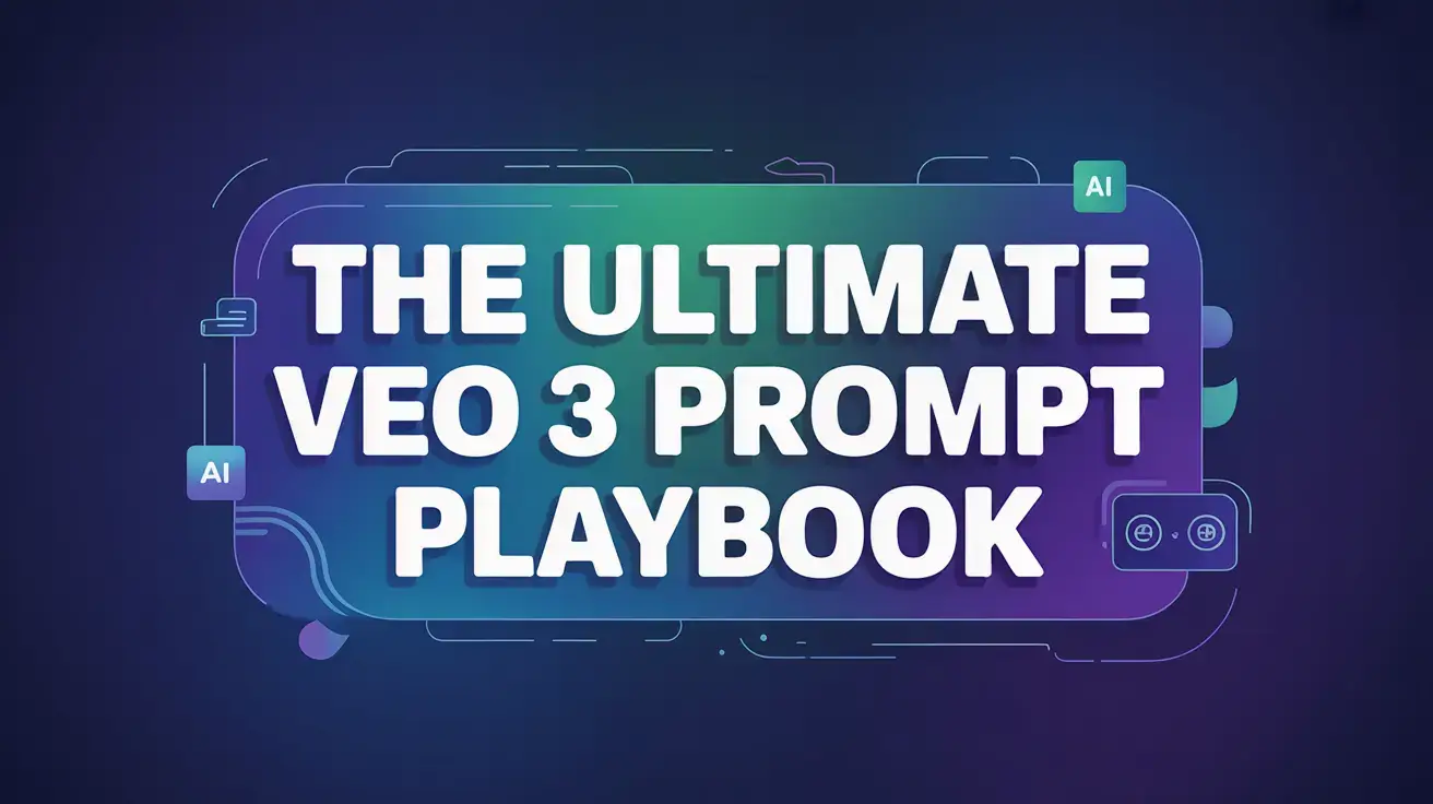 Title card for the Ultimate VEO 3 Prompt Playbook guide