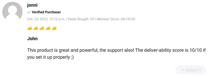 User feedback detailing their experience with the email marketing platform