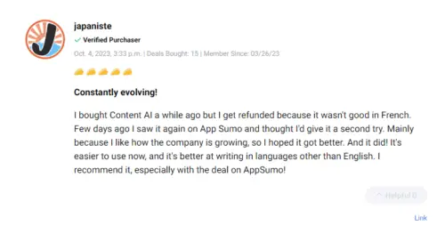 User feedback showcasing satisfaction with the GoZen lifetime deal.