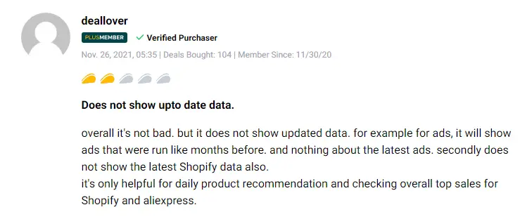 User testimonial highlighting success using FindNiche for eCommerce growth