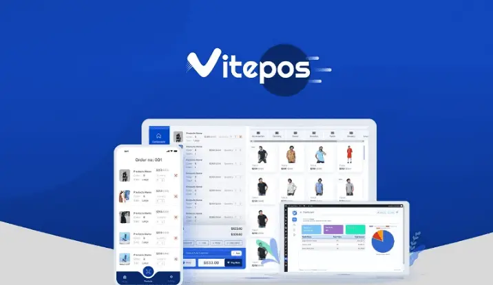 Vitepos point of sale dashboard interface overview