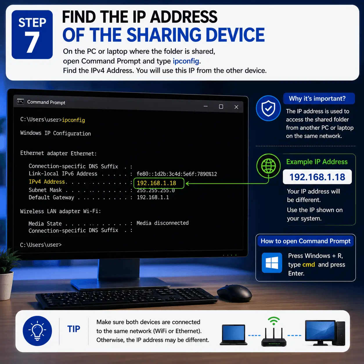 Windows Network folder displaying shared computers on the local network