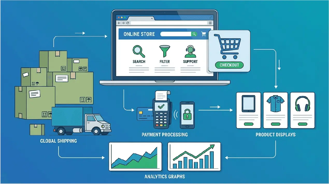 Wix online store dashboard managing products and sales transactions