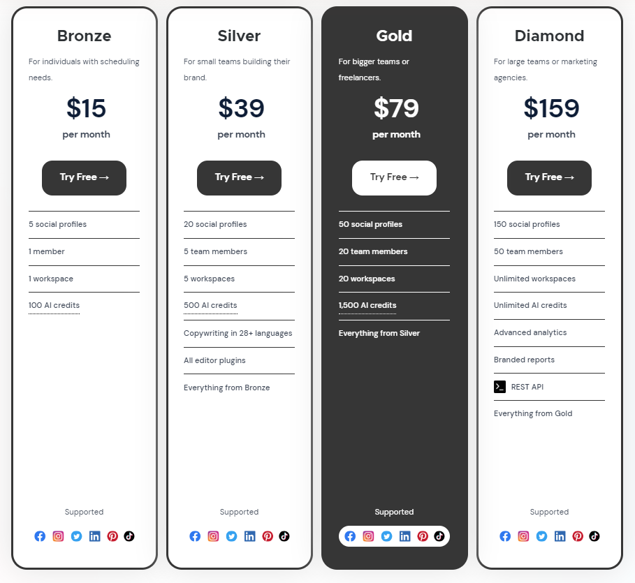 Pricing Plan 