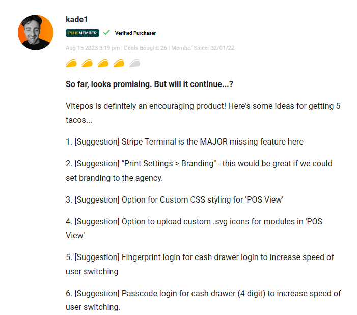 Vitepos Customer Reviews1