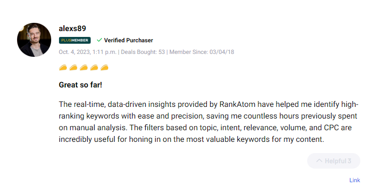 What People Talk about RankAtom Lifetime Deal6